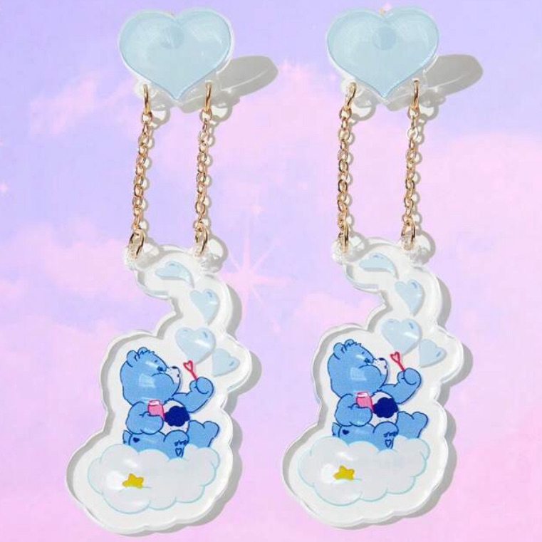 Care Bear Acrylic Dangle Earrings